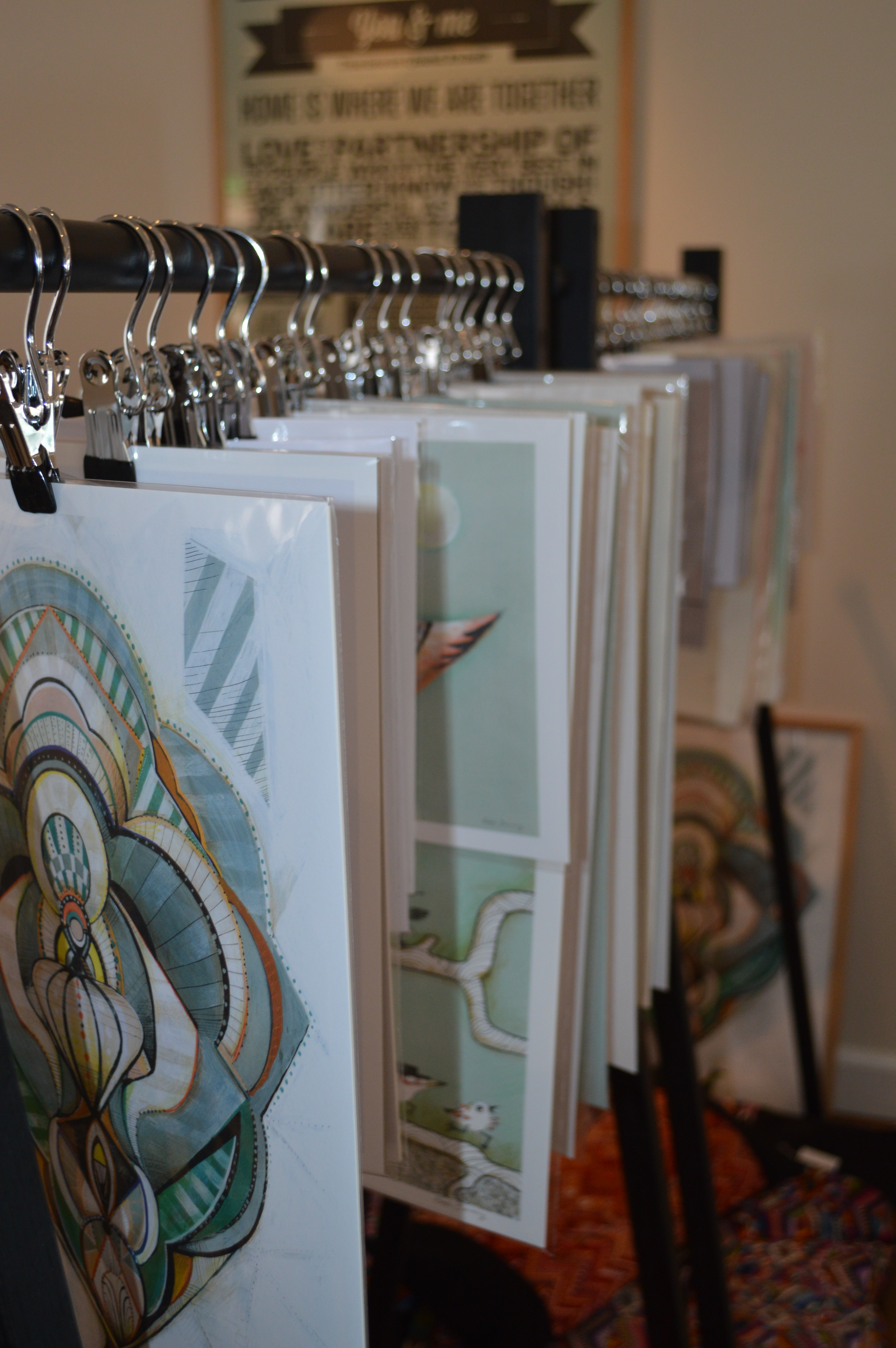 Prints, as far as the eye can see